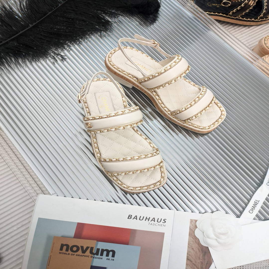 Chanel Women's Sandals Chanel Slippers Lambskin C90139 | chanel womens sandals chanel slippers lambskin 40