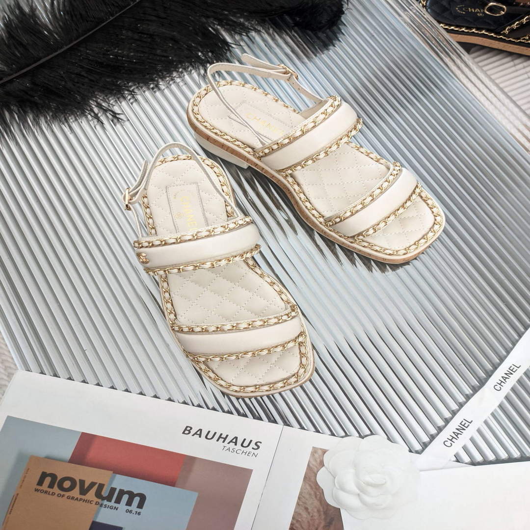 Chanel Women's Sandals Chanel Slippers Lambskin C90139 | chanel womens sandals chanel slippers lambskin 42