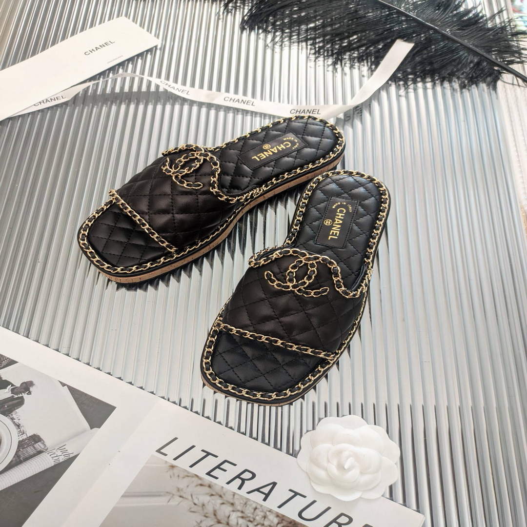 Chanel Women's Sandals Chanel Slippers Lambskin C90141 | chanel womens sandals chanel slippers lambskin 58