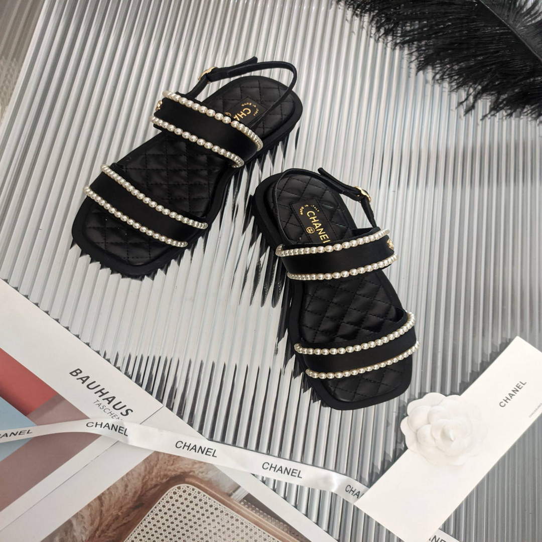 Chanel Women's Sandals Chanel Slippers Lambskin C90144 | chanel womens sandals chanel slippers lambskin 80