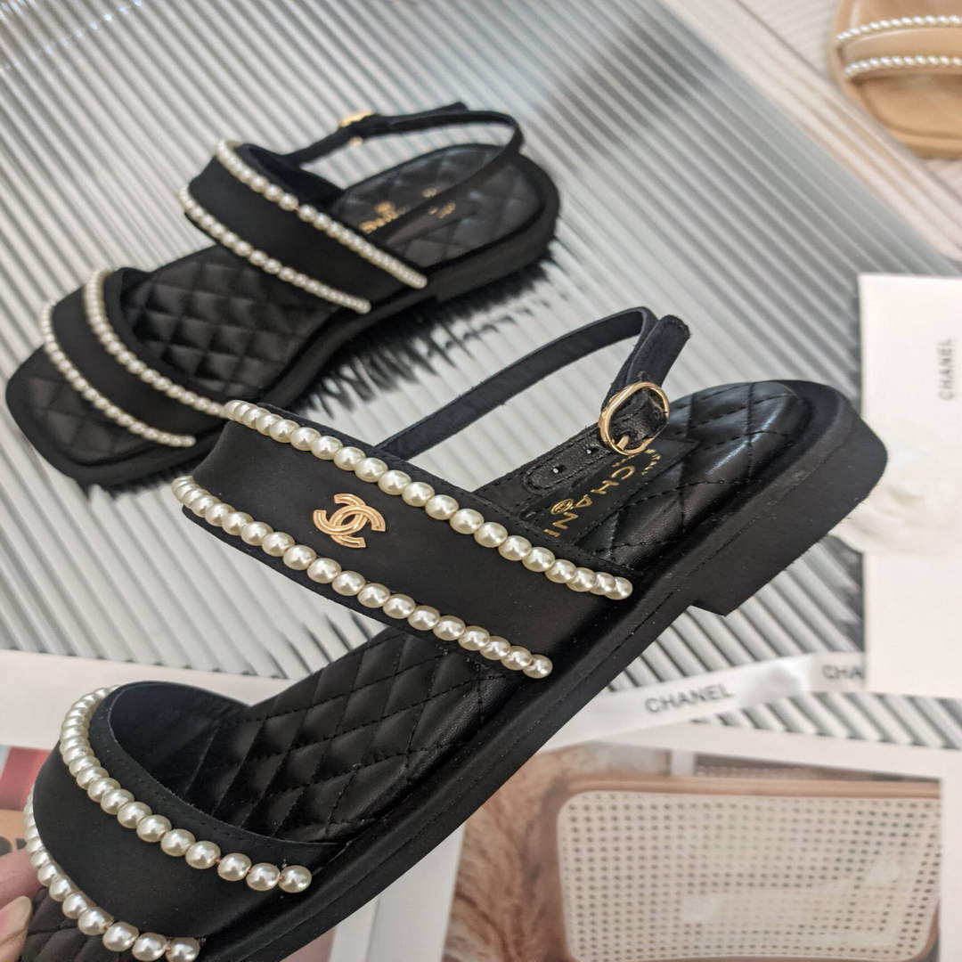 Chanel Women's Sandals Chanel Slippers Lambskin C90144 | chanel womens sandals chanel slippers lambskin 81