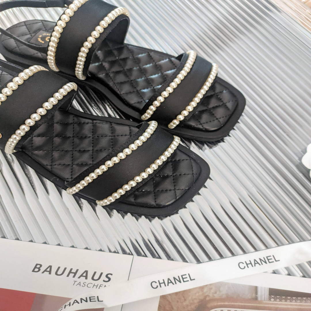 Chanel Women's Sandals Chanel Slippers Lambskin C90144 | chanel womens sandals chanel slippers lambskin 83