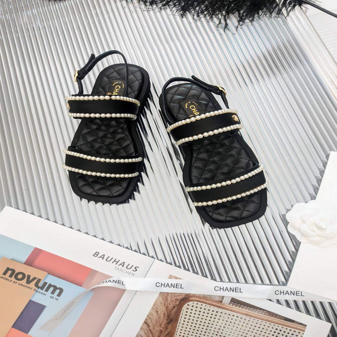 Chanel Women's Sandals Chanel Slippers Lambskin C90144 | chanel womens sandals chanel slippers lambskin 86
