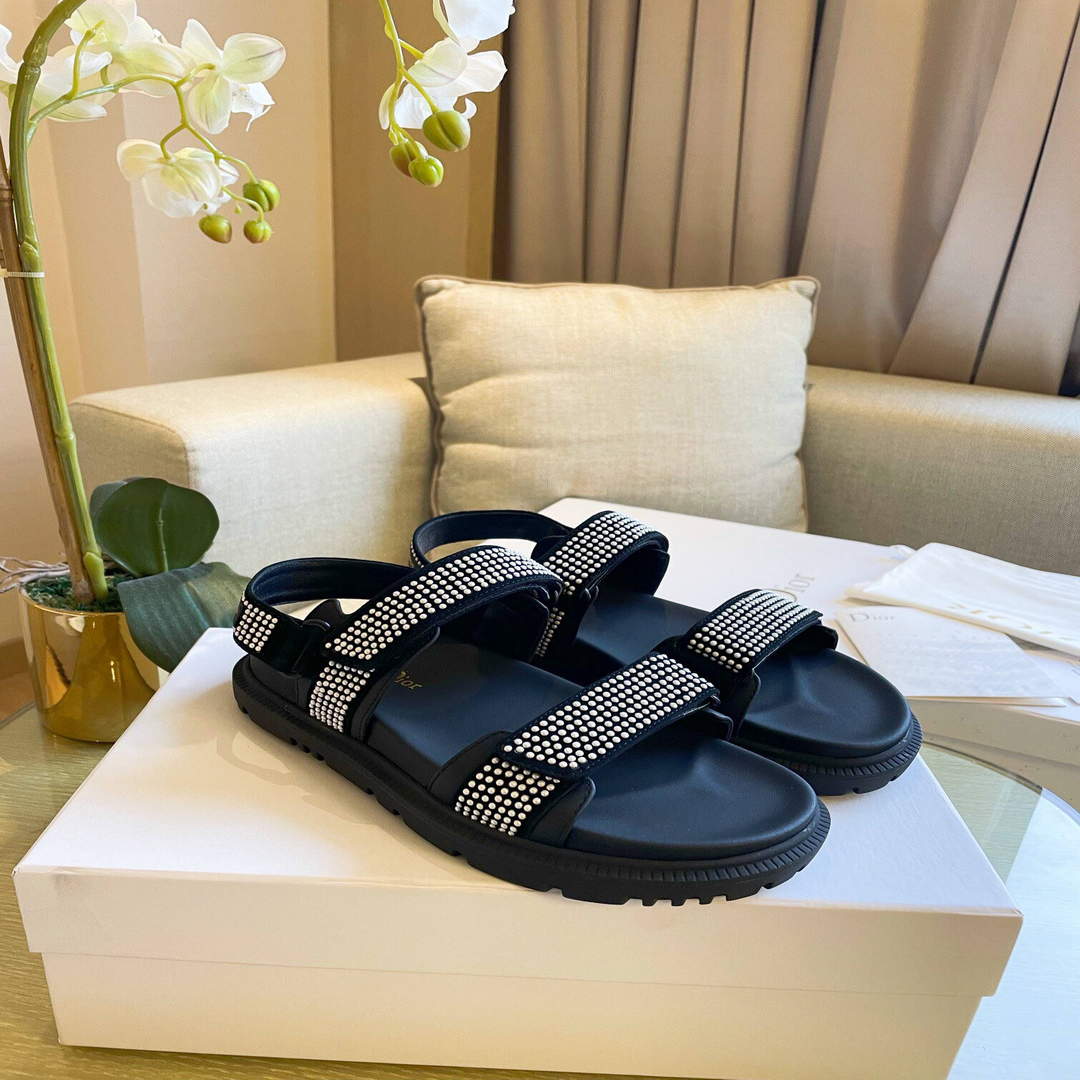 Dior Women's Slippers Designer Dior Sandals Flats Shoes D81190 | dior womens slippers designer dior sandals flats shoes 3