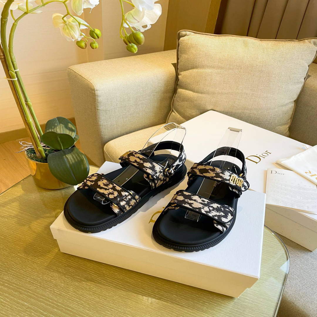 Dior Women's Slippers Designer Dior Sandals Flats Shoes D81193 | dior womens slippers designer dior sandals flats shoes 32