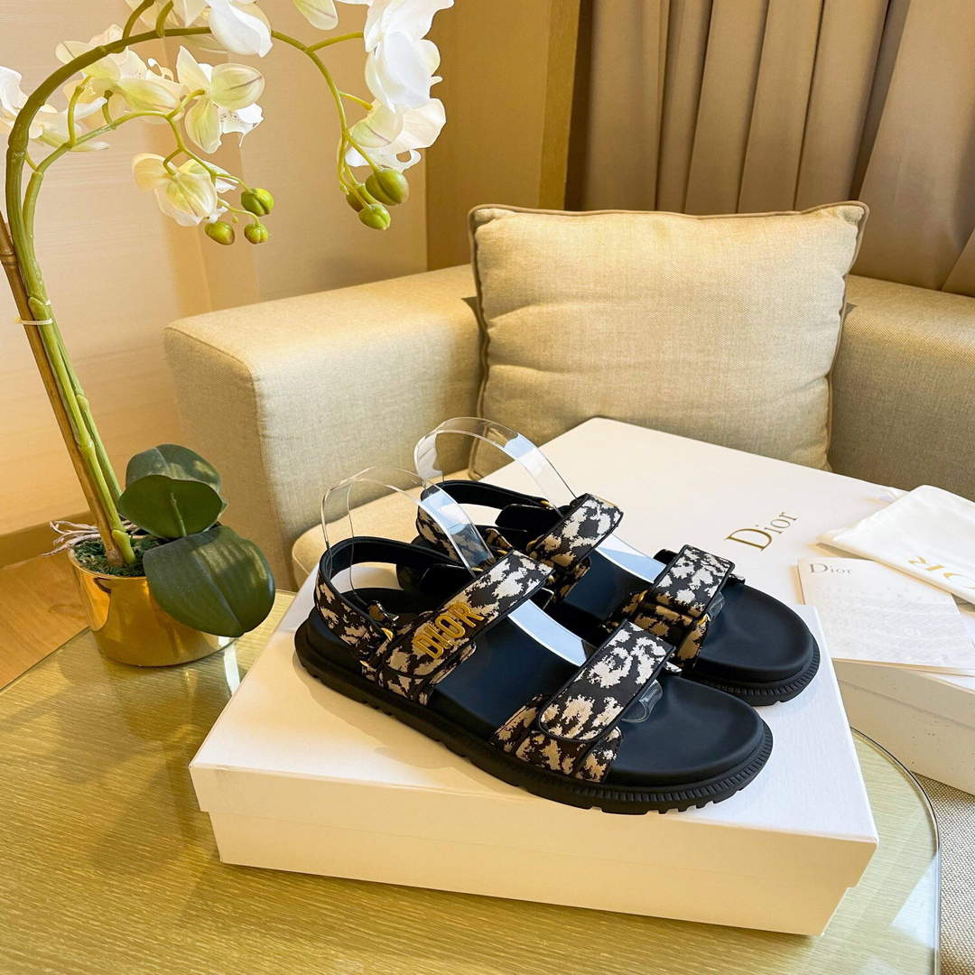 Dior Women's Slippers Designer Dior Sandals Flats Shoes D81193 | dior womens slippers designer dior sandals flats shoes 33