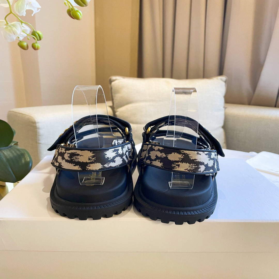 Dior Women's Slippers Designer Dior Sandals Flats Shoes D81193 | dior womens slippers designer dior sandals flats shoes 36