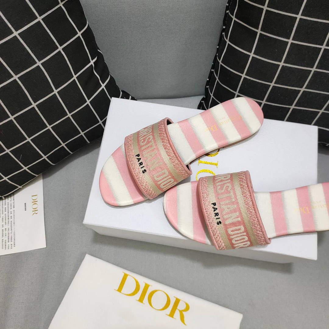 Dior Women's Slippers Designer Dior Sandals Flats Shoes D81196 | dior womens slippers designer dior sandals flats shoes 60