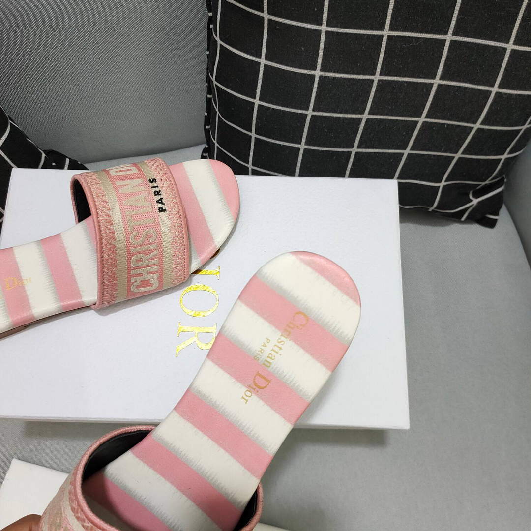 Dior Women's Slippers Designer Dior Sandals Flats Shoes D81196 | dior womens slippers designer dior sandals flats shoes 62