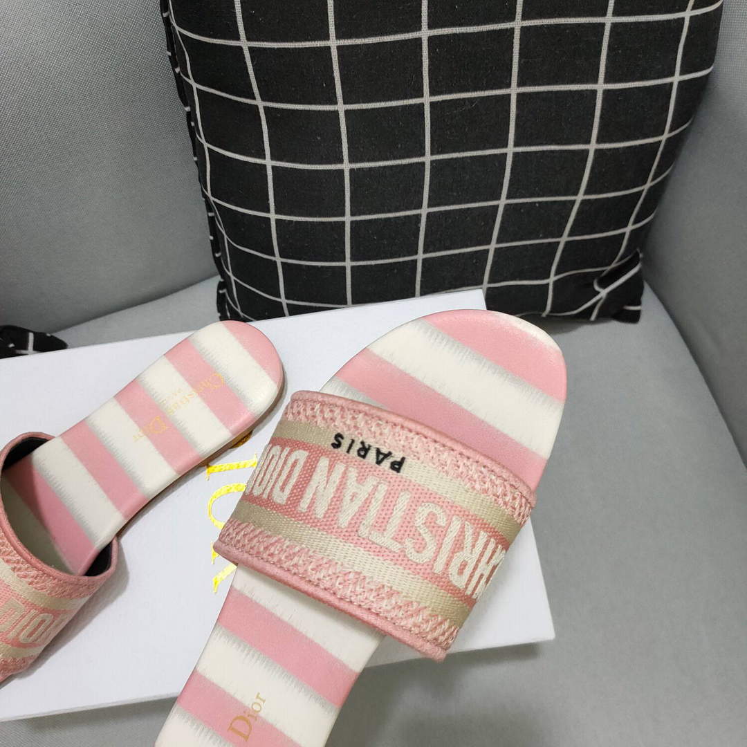 Dior Women's Slippers Designer Dior Sandals Flats Shoes D81196 | dior womens slippers designer dior sandals flats shoes 63