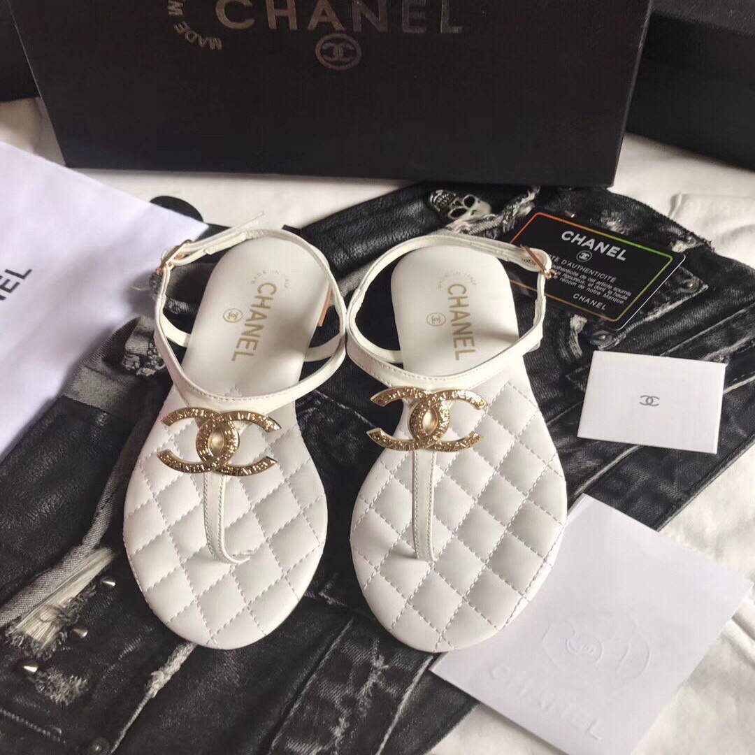 Chanel Women's Sandals Chanel Slippers Lambskin C90182 | img 1637