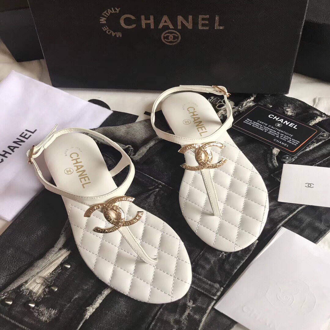 Chanel Women's Sandals Chanel Slippers Lambskin C90182 | img 1638