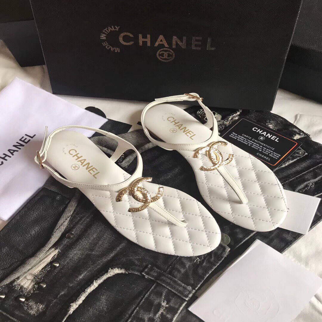 Chanel Women's Sandals Chanel Slippers Lambskin C90182 | img 1640