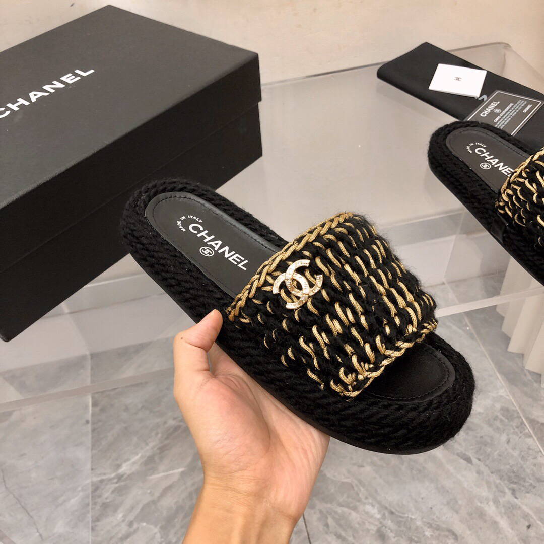 Chanel Women's Sandals Chanel Slippers Lambskin C90192 | img 2314
