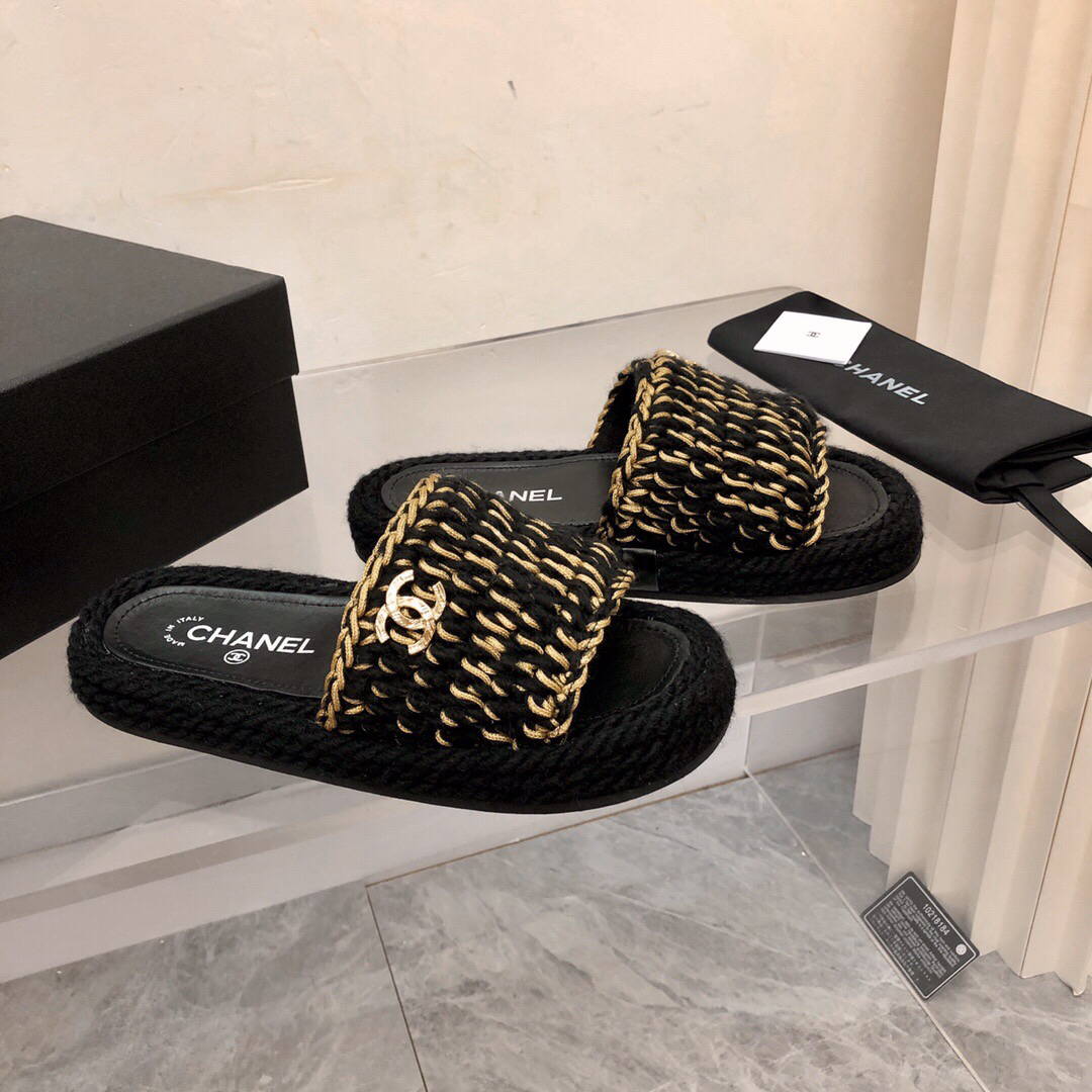 Chanel Women's Sandals Chanel Slippers Lambskin C90192 | img 2315
