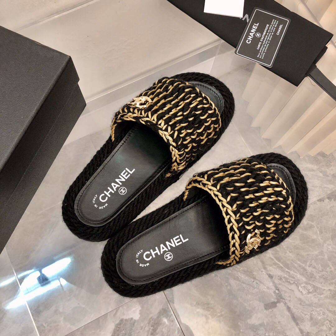 Chanel Women's Sandals Chanel Slippers Lambskin C90192 | img 2321