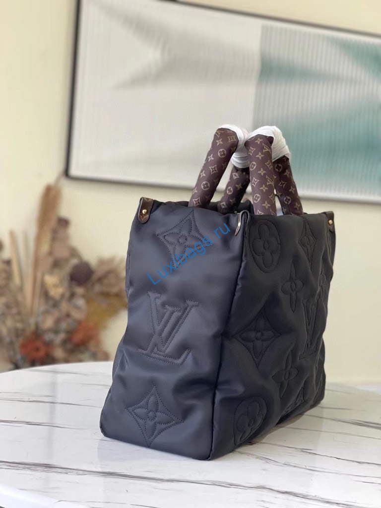 Louis Vuitton M59005 LV M59007 Onthego GM Bag Black | louis vuitton m59007 lv m59005 onthego gm bag black 2