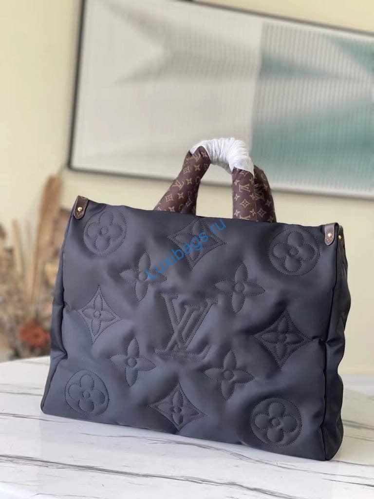 Louis Vuitton M59005 LV M59007 Onthego GM Bag Black | louis vuitton m59007 lv m59005 onthego gm bag black 3