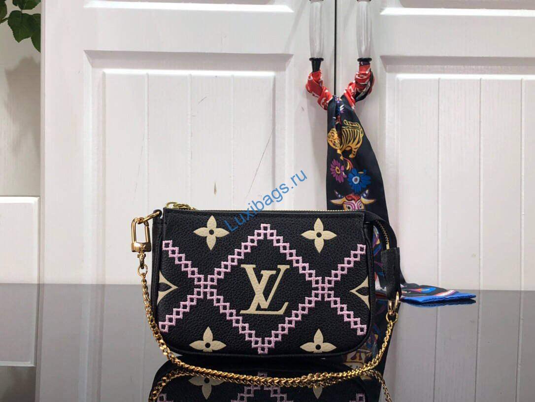 LV M81140 Louis Vuitton Mini Pochette Accessoires Bag Black