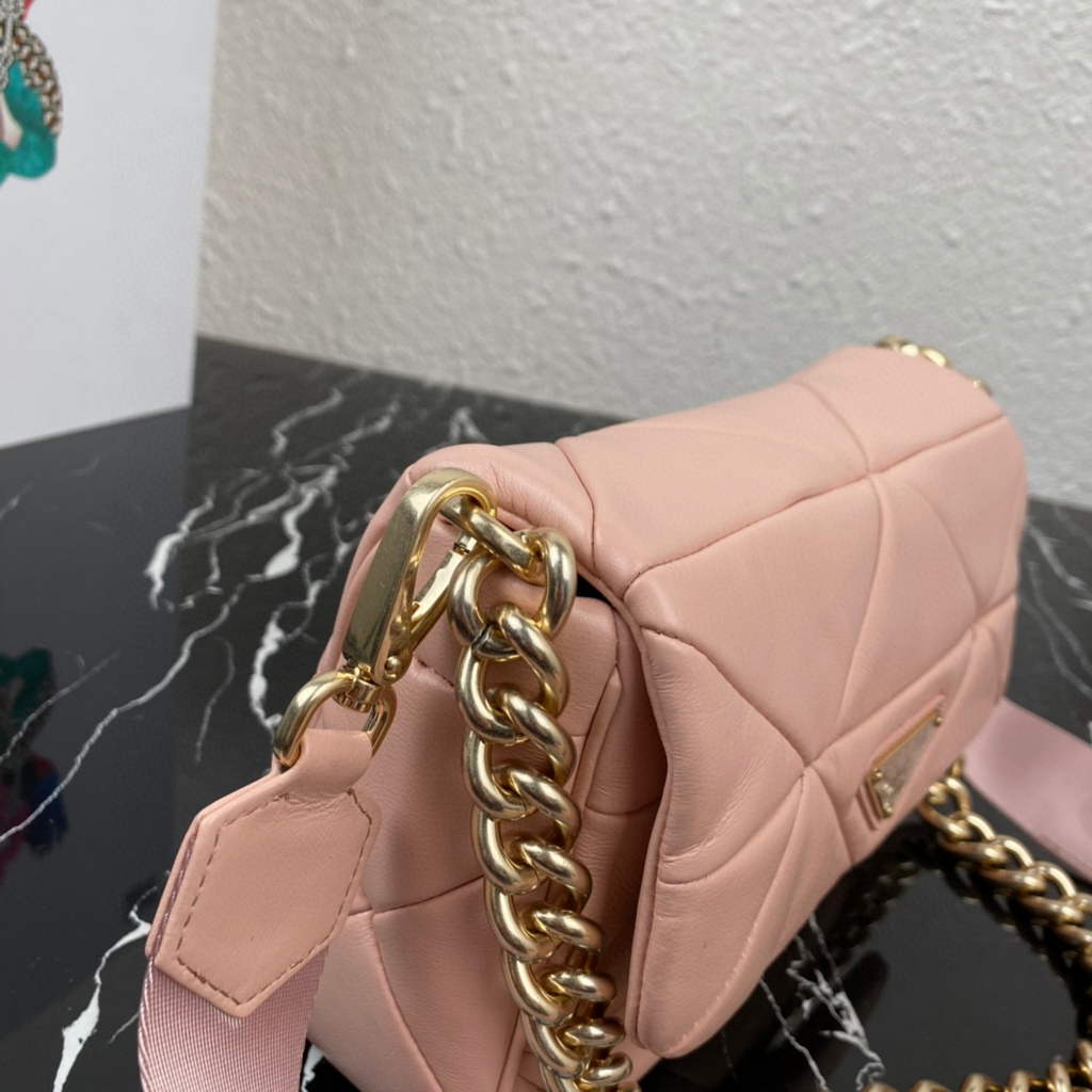 Prada 1BD292 Prada System nappa leather patchwork Bag Light Pink | prada 1bd292 prada system nappa leather patchwork bag light pink 6