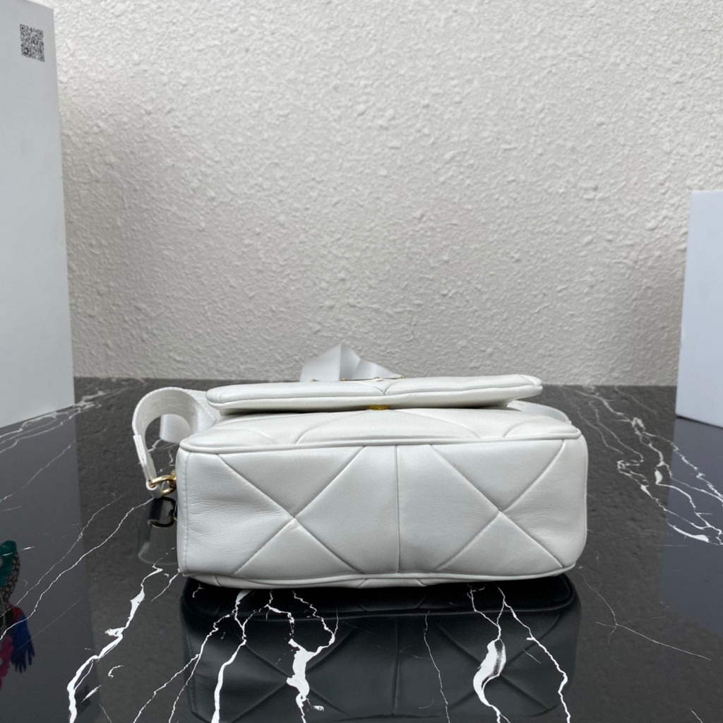 Prada 1BD292 Prada System nappa leather patchwork Bag White | prada 1bd292 prada system nappa leather patchwork bag white 5