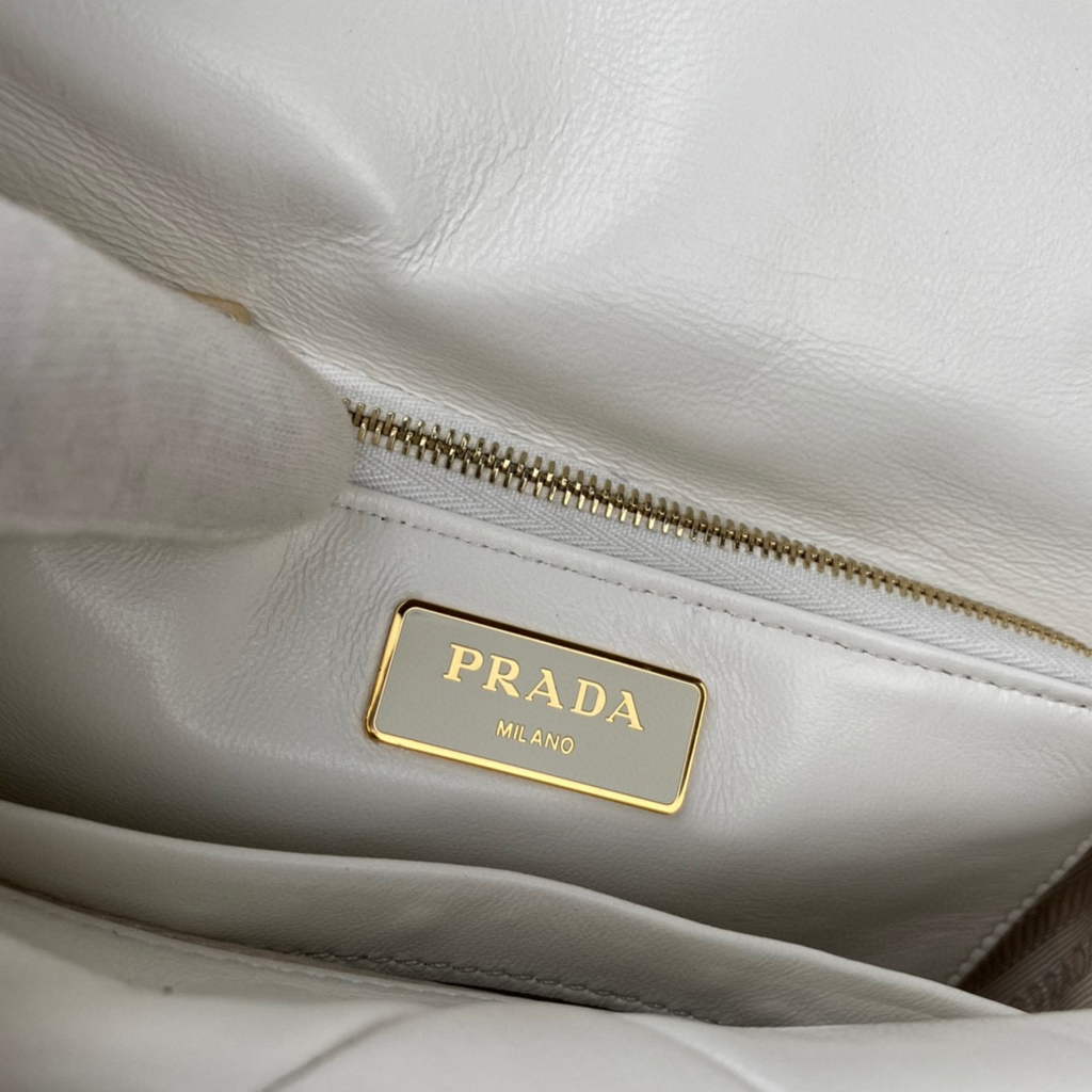 Prada 1BD292 Prada System nappa leather patchwork Bag White | prada 1bd292 prada system nappa leather patchwork bag white 9