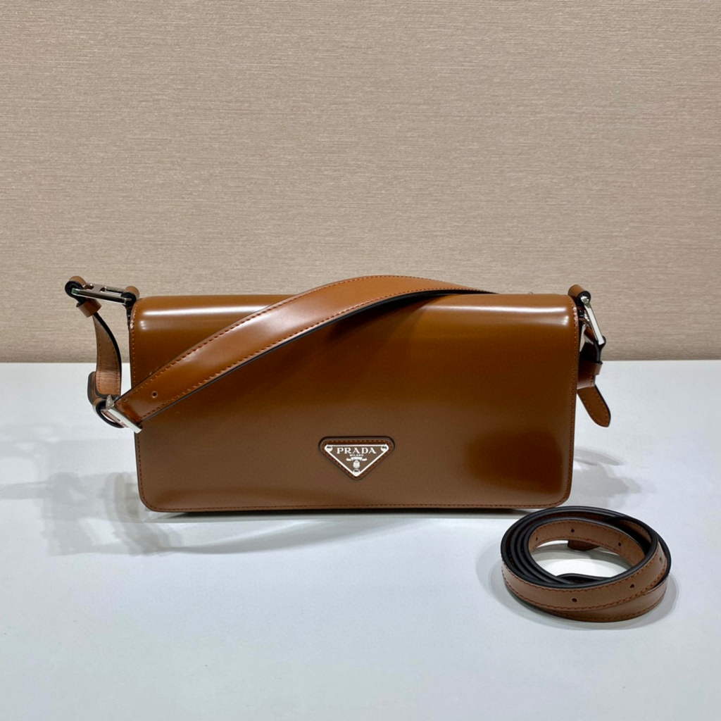 Prada 1BD323 Brushed leather Prada Femme bag Brown | prada 1bd323 brushed leather prada femme bag 21