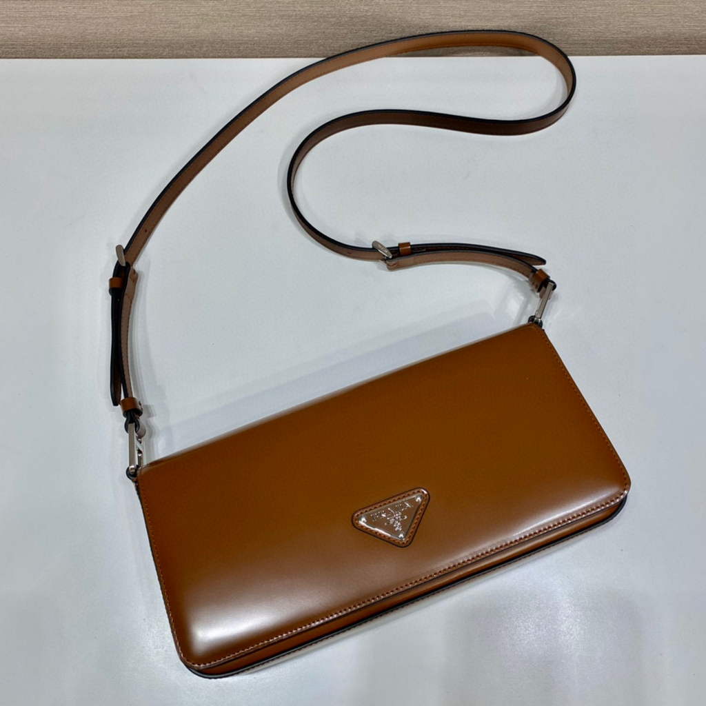 Prada 1BD323 Brushed leather Prada Femme bag Brown | prada 1bd323 brushed leather prada femme bag 22