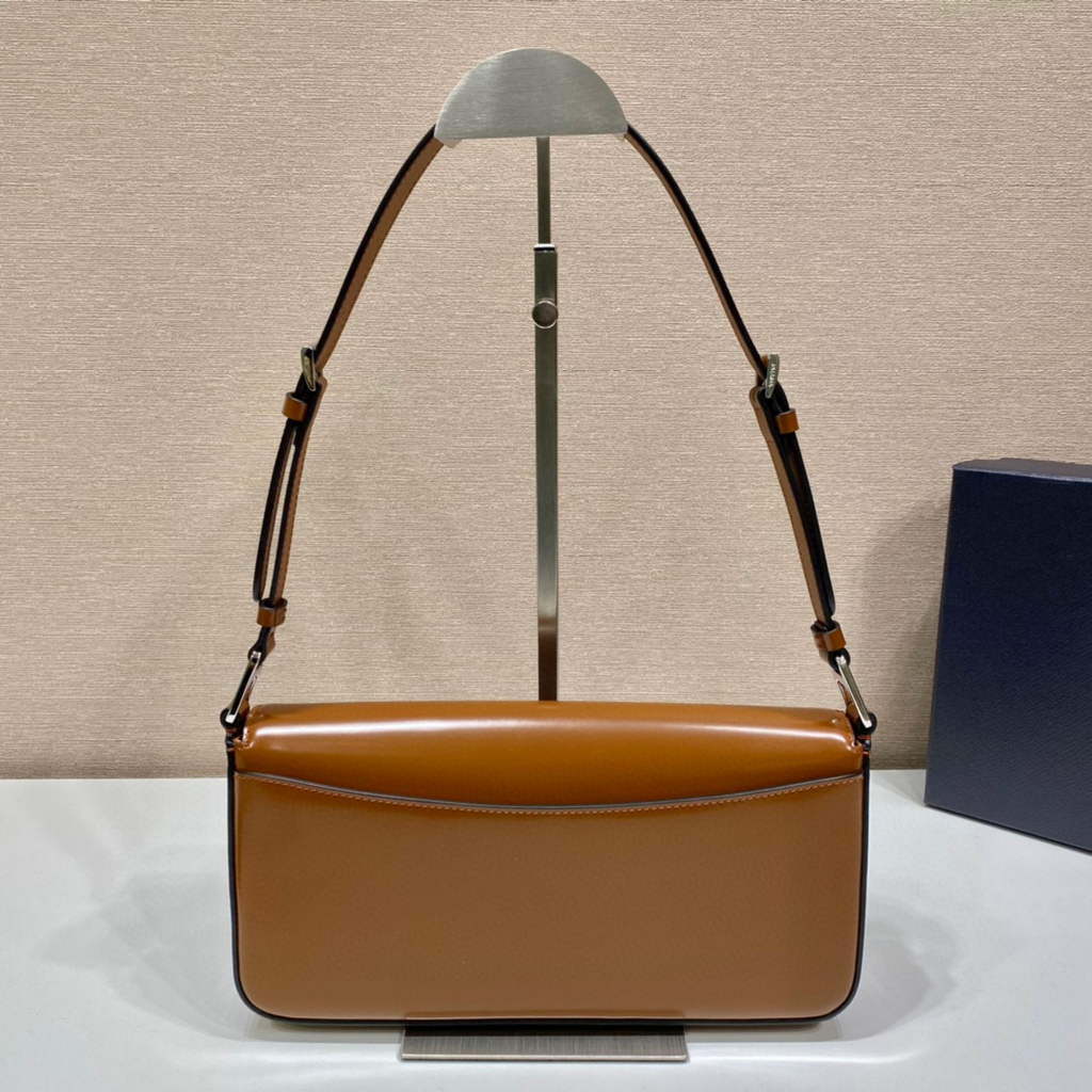 Prada 1BD323 Brushed leather Prada Femme bag Brown | prada 1bd323 brushed leather prada femme bag 23