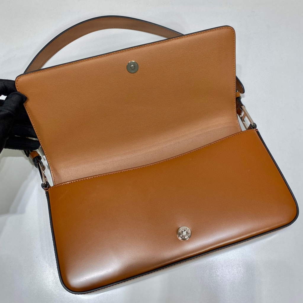 Prada 1BD323 Brushed leather Prada Femme bag Brown | prada 1bd323 brushed leather prada femme bag 26