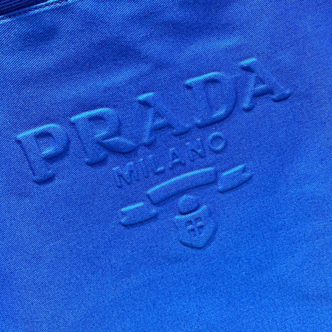 Prada 1BG395 Drill tote Shoulder bag Blue | prada 1bg395 drill tote shoulder bag 14
