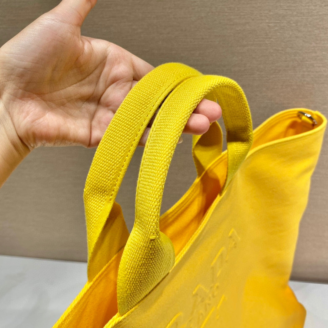 Prada 1BG395 Drill tote Shoulder bag Yellow | prada 1bg395 drill tote shoulder bag 22