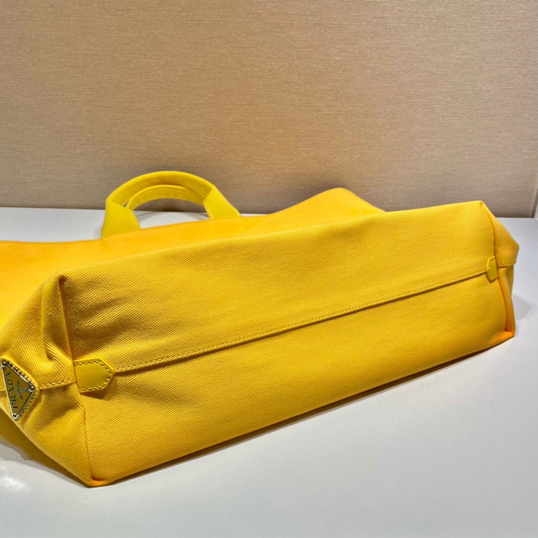 Prada 1BG395 Drill tote Shoulder bag Yellow | prada 1bg395 drill tote shoulder bag 24