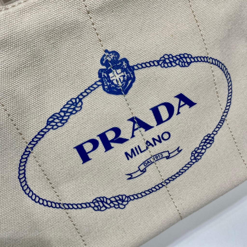 Prada 1BG439 Denim Tote bag White | prada 1bg439 denim tote bag 06