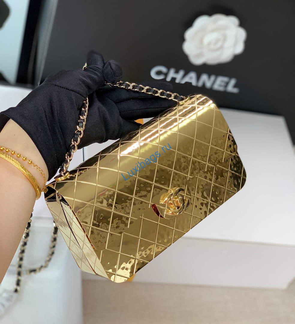 Chanel 99139 Chanel Flap bag Lambskin Metal Gold | chanel 99139 chanel flap bag lambskin metal gold 02