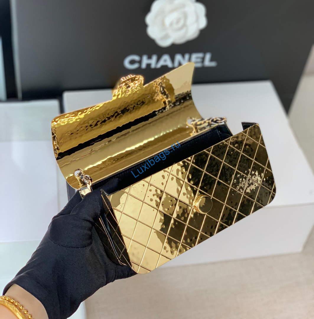 Chanel 99139 Chanel Flap bag Lambskin Metal Gold | chanel 99139 chanel flap bag lambskin metal gold 07