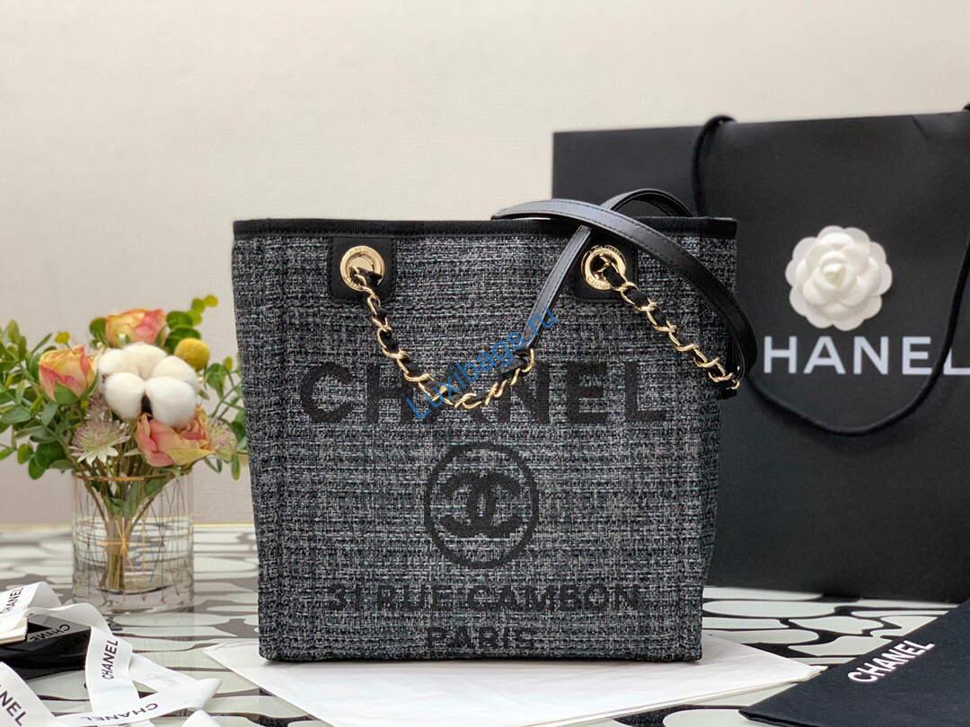 Chanel A66941 Chanel Medium Shopping Bag Tote Shoulder Black | chanel a66941 chanel large shopping bag tote shoulder black luxibags.ru 6