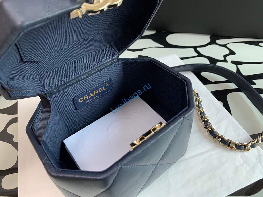 chanel a99077 vanity with chain lambskin gold tone navy blue 7 Chanel A99077 Vanity With Chain Lambskin Gold Tone Navy Blue | chanel a99077 vanity with chain lambskin gold tone black luxibags.ru 18