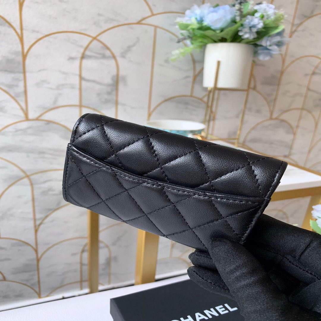 Chanel AP0214 Classic Card Holder Lambskin Black Gold | chanel ap0214 classic card holder lambskin black gold 4 luxibags.ru 1