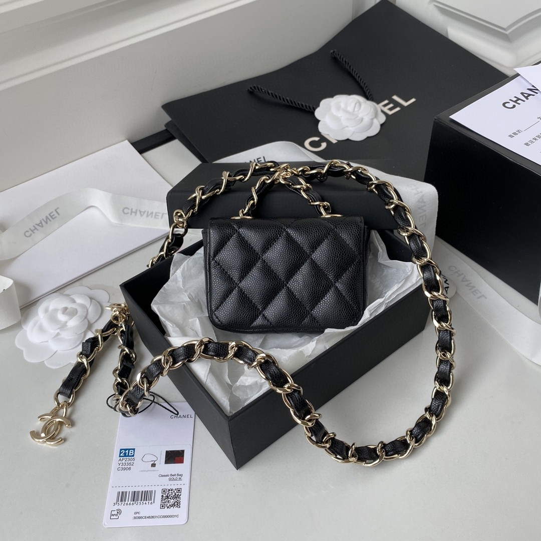 Chanel AP2305 Chanel Mini Flap bag Calfskin Blacck | chanel ap2305 chanel mini flap bag calfskin blacck 01