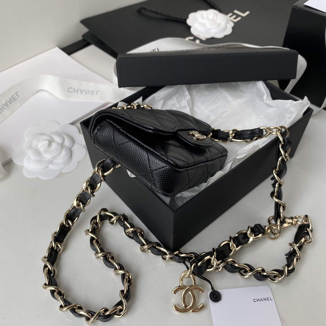 Chanel AP2305 Chanel Mini Flap bag Calfskin Blacck | chanel ap2305 chanel mini flap bag calfskin blacck 08