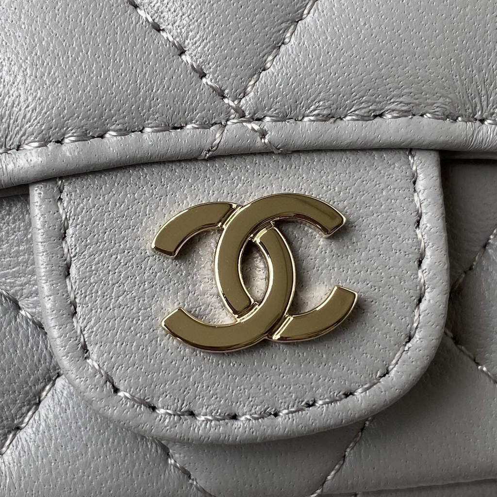 Chanel AP2305 Chanel Mini Flap bag Calfskin Grey | chanel ap2305 chanel mini flap bag calfskin grey 03