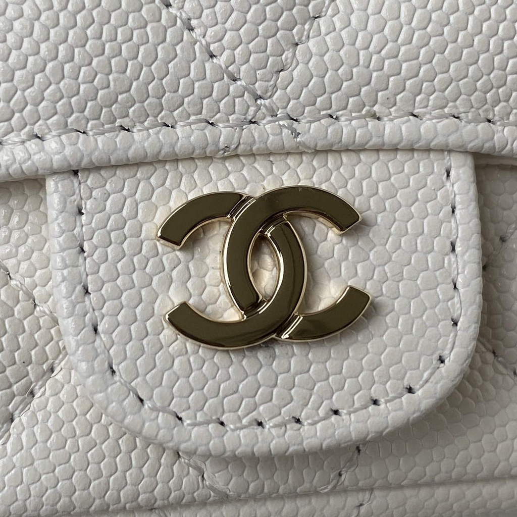 Chanel AP2305 Chanel Mini Flap bag Calfskin White | chanel ap2305 chanel mini flap bag calfskin white 003