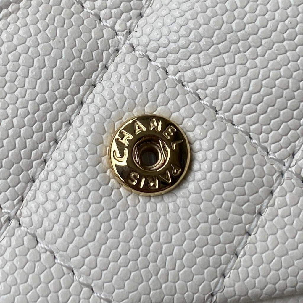 Chanel AP2305 Chanel Mini Flap bag Calfskin White | chanel ap2305 chanel mini flap bag calfskin white 009