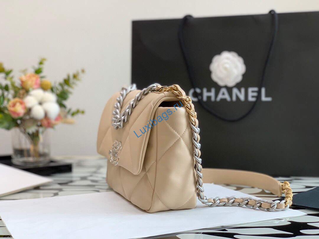 Chanel As1160 Chanel 19 Handbag Flap Lambskin Ocher Yellow Gold | chanel as1160 chanel 19 handbag flap lambskin ocher yellow gold luxibags.ru 2