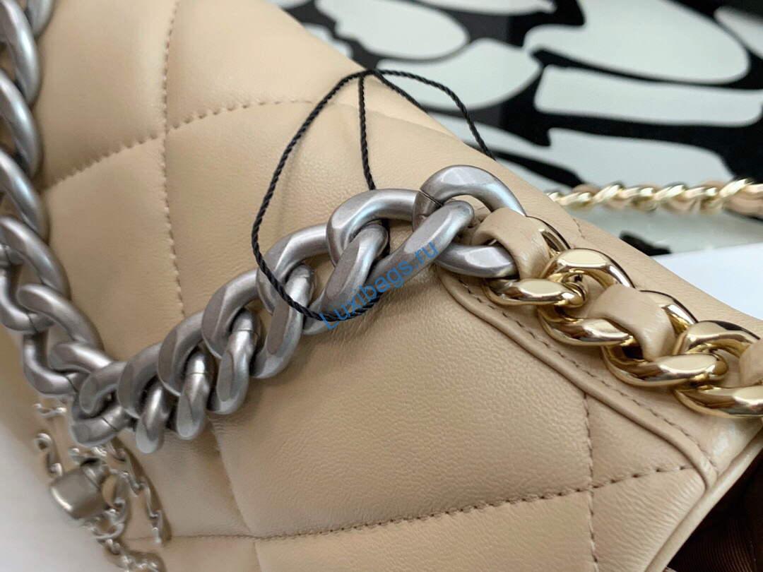 Chanel As1160 Chanel 19 Handbag Flap Lambskin Ocher Yellow Gold | chanel as1160 chanel 19 handbag flap lambskin ocher yellow gold luxibags.ru 3