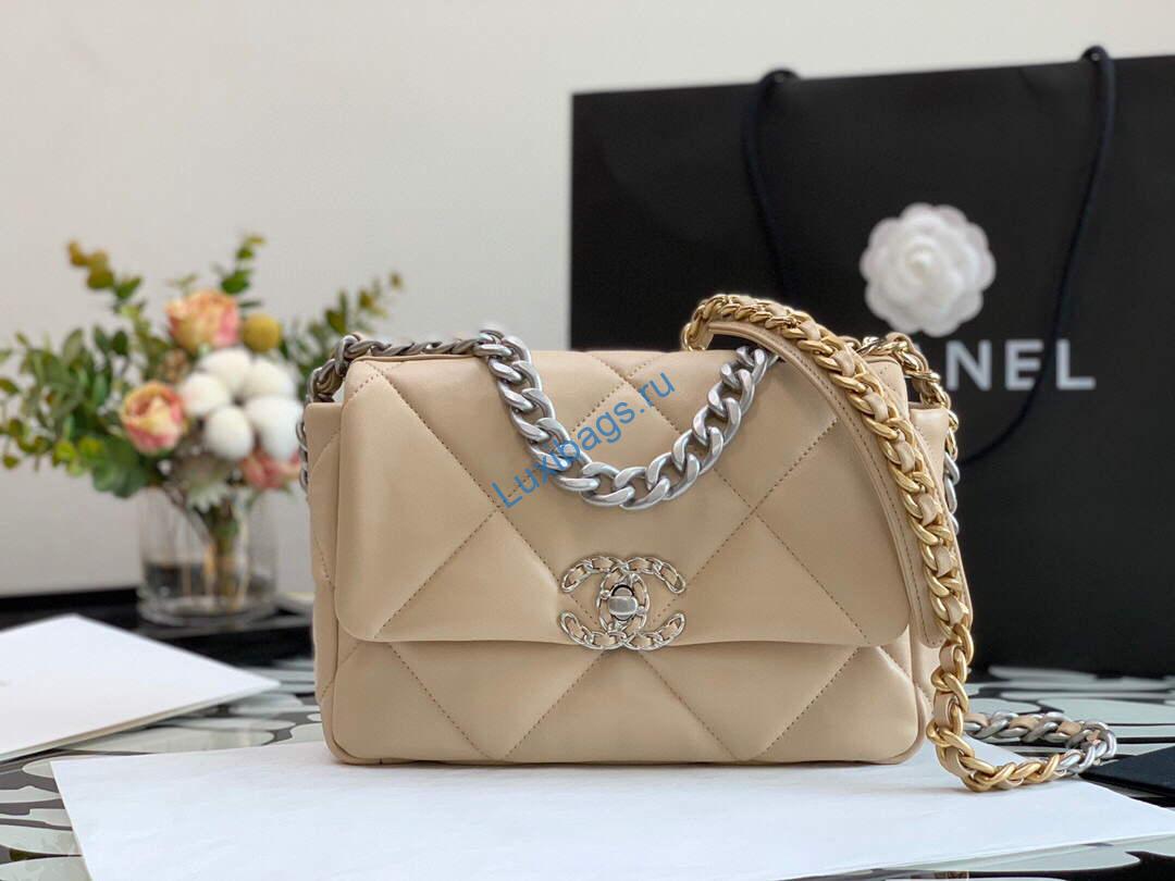 Chanel As1160 Chanel 19 Handbag Flap Lambskin Ocher Yellow Gold | chanel as1160 chanel 19 handbag flap lambskin ocher yellow gold luxibags.ru 5