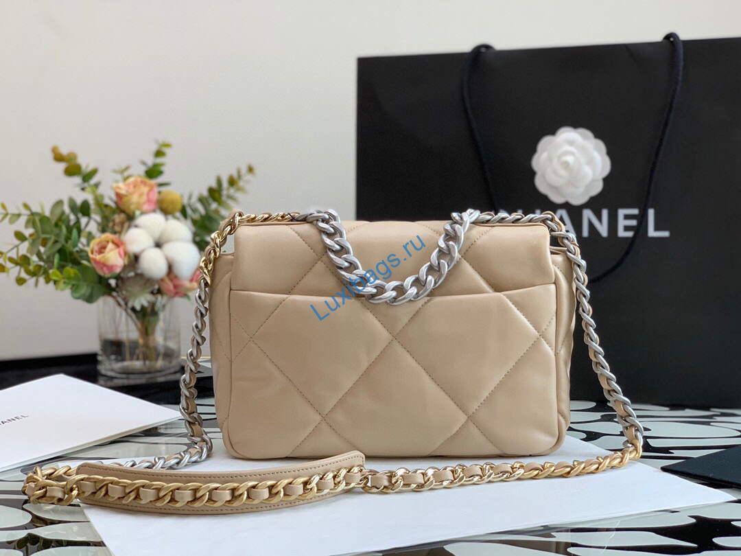 Chanel As1160 Chanel 19 Handbag Flap Lambskin Ocher Yellow Gold | chanel as1160 chanel 19 handbag flap lambskin ocher yellow gold