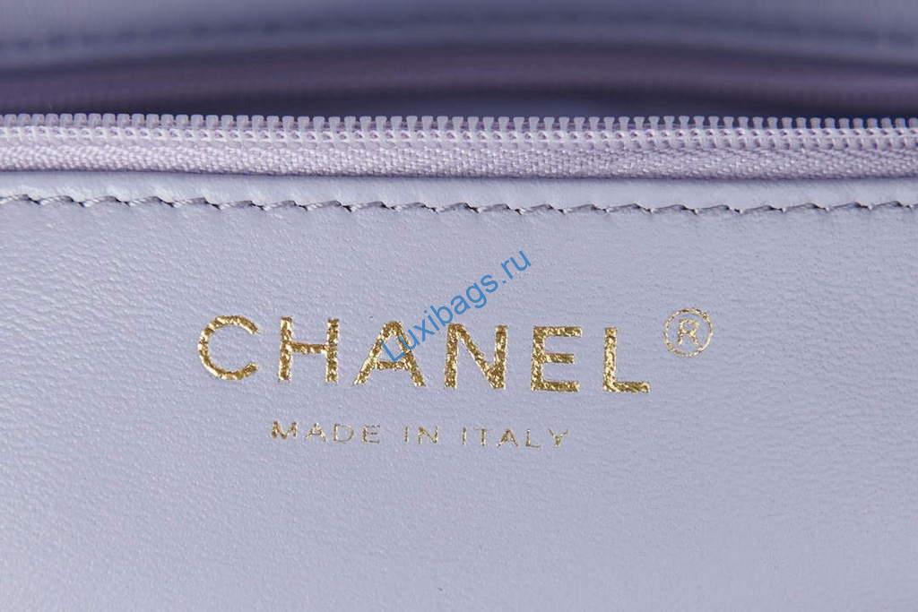 chanel as3113 mini flap bag lambskin light purple 7 Chanel AS3113 Mini Flap Bag Lambskin Light Purple | chanel as3113 mini flap bag lambskin luxibags.ru 26