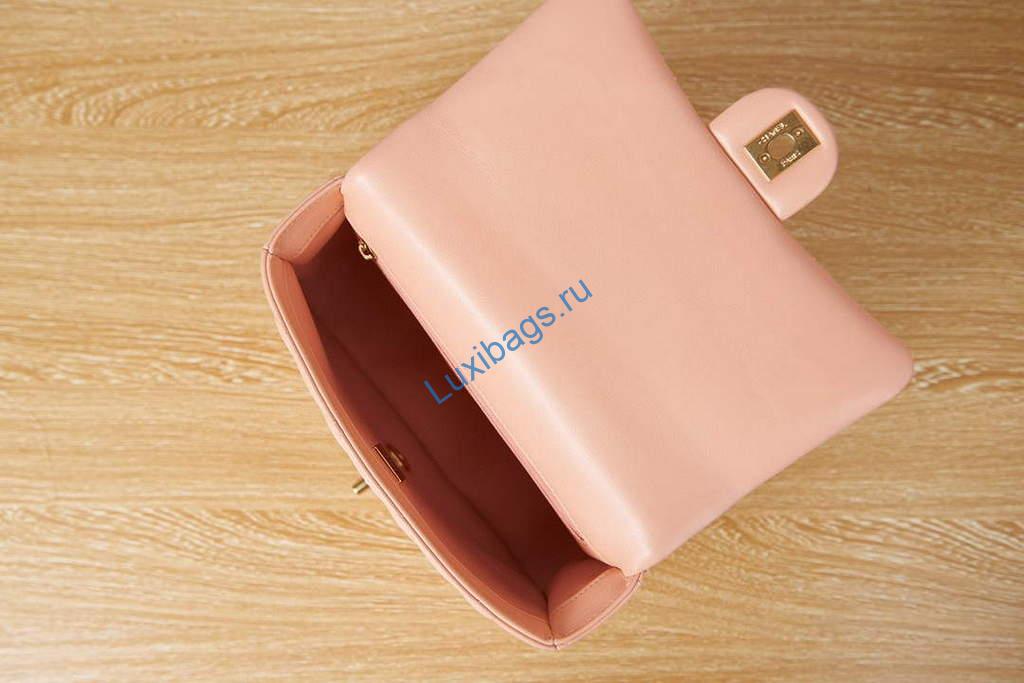 Chanel AS3114 Flap Bag Lambskin Ocher Yellow | chanel as3114 flap bag lambskin luxibags.ru 11